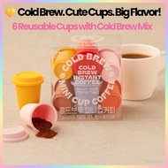 Cold Brew Mini Cup Coffee – 6 Flavors Cold Brew Mix in Reusable Cups | MOAHAE Select