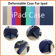 Deformable Case For iPad 2 3 4 Air 1 2 Air 3 mini 10.5 Smart Cover Silicone Protector For iPad 10.2 2019 9.7 2018 6th 7th Generation