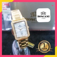Authentic Roscani Ladies Gold Square Watch E79