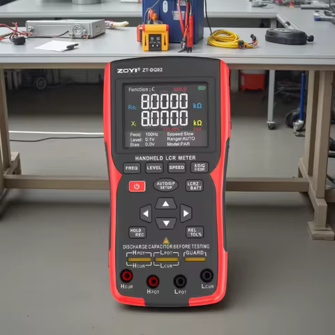 ZOYI High-Precision Handheld Bridge ZT-DQ02 LCR Lithium Battery Internal Resistance Meter 18650 Batt