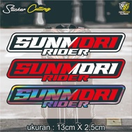 SUNMORI RIDER Cutting Sticker - Sunmori Sticker - Racing Race Sticker