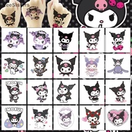 LeeSisters 20Pcs/Pack 5x5cm Cartoon Kuromi Tattoo Sticker Children's Reward Sticker Cute Disposable 