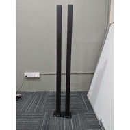 tiang pagar  hollow 2"x2"  4 feet tebal besi 1.6mm-+ plate tapak bawah 6mm+-