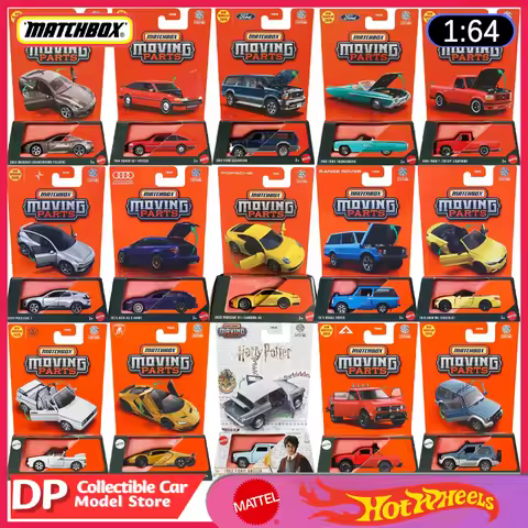 New 2025 Mattel Moving Parts Series Cars Set Mix 4/5/6 (E/F/G Case)1:64 Scale Models Vehicles Case, 