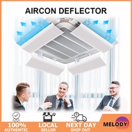 【SG Stock】Aircon Deflector-Central Aircon Cassette Wind Deflector Ceiling Air Conditioner Airflow Diverter Air Con Shield Windshield-Aircon Windshield