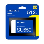 ADATA SU650 512GB SSD - SATA 3 SSD SATA III SSD - 2.5 inch SSD