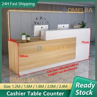 Cashier Table Counter Store Cashier Reception Bar Table Office Front Desk Meja Penyambut Kaunter