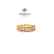 AIHUA Cincin Gajah (5G) Cincin Emas 916 Ori