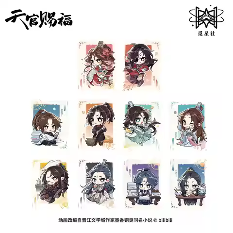 2025 Aninme Tian Guan Ci Fu Linglong Group Portrait Series Hua Cheng Xie Lian Acrylic Stand Card Bea