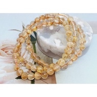 Natural Bronze Rutile (銅髮晶) Crystal Three Laps Bracelet ~ (11/06)