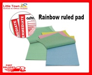 Advance rainbow ruled pad intermediate pad 80 leaves