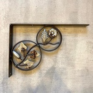 限量 FI-3 工業風鐵製花卉裝飾層板托架 L型支架