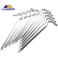 18cm long metal tent pegs heavy duty ground camping / gazebo / tent / awnings, 10 pegs