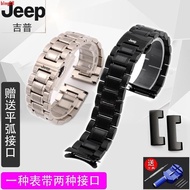 JEEP JEEP Steel Band Watch Strap Wrangler Stainless Steel Stainless Steel Men Women Waterproof Brace