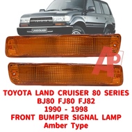 Toyota Land Cruiser 80 Series BJ80 FJ80 FJ82 1990 - 1998 Front Bumper Signal Lamp