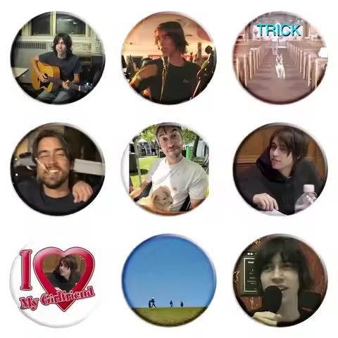 Alex G Album Cover Button Pin Trick Race Album Brooch I Love My Girlfriend Alex Badge Backpack Decor
