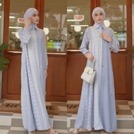 Kayla beads dress - gamis premium series dengan by 4season hijab