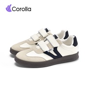 【10.1ใหม่】Corolla Velcro Two Shoes รุ่นใหม่ สไตล์เกาหลี พื้นนุ่มใส่สบาย รองเท้าผ้าใบตีนตุ๊กแก ไม่ต้อ