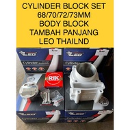 LC135 BLOCK RACING CERAMIC 68 70 72 73 77 78 80MM FORGED PISTON BODY BLOCK EXTRA LONG LEO THAILAND F