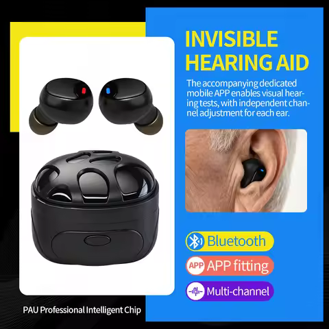 Ting DJ New Hearing Aid With Bluetooth And APP Control Rechargeable Hearing Device Audifonos Mini So