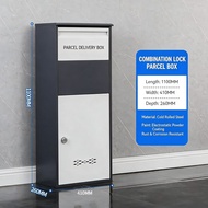 Outdoor Parcel Delivery Box, Anti-Theft Waterproof Package Drop Box, Home Porch Villa Parcel Storage