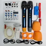 Combo Mixer Thu Âm Livestream Karaoke E4 và Mic Max56 Chính Hãng Giá Tốt - Siêu Phẩm Âm Thanh Karaok