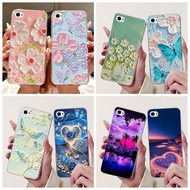 For iPhone 4 4S Casing New Popular Flower Butterfly Soft Clear Silicone TPU Protective Cover For iPh