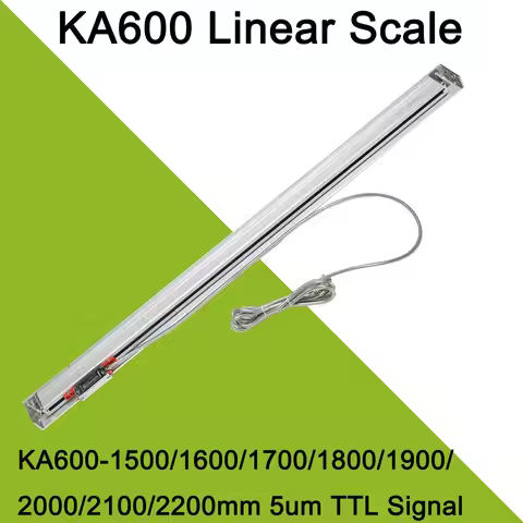 SINO KA-600 1500 1600 1700 1800 1900 2000 2100 2200mm 5micron TTL DRO Linear Glass Scale KA600 0.005