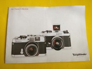 2000-2010年代初西德品牌 Voigtlander Germany 福倫達 Made in Japan 原廠約20多頁 Bessa 機身鏡頭“德文版”宣傳目錄 Catalogue ，內鏡頭部份可