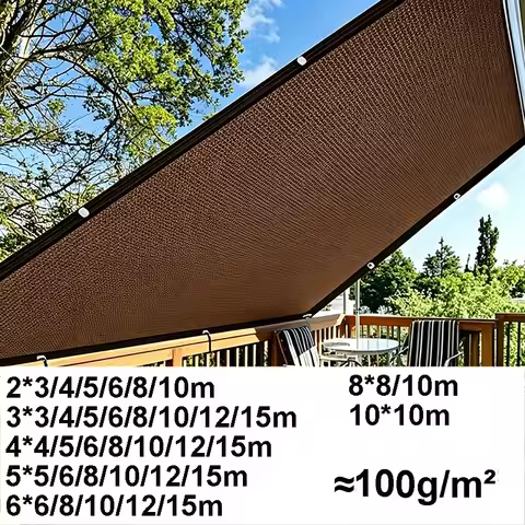 Large Sunshade Sail Thicken Sun Shelter Anti-UV 4mx4 5x5 6x6 8x8 10x10 Outdoor Yard Garden Balcony C