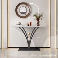 Wall-Mounted Marble Table Ornament Entrance Nordic Rock Plate Art Entryway Long Strip New Model gold