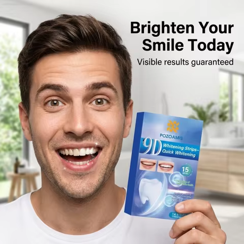 Breath-Freshening Toothpaste And Teeth Whitening Strips