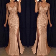 Limea Plus Size Dress For Women Formal Wedding Dress For Ninang Sale Women Sequin Prom Party Ball Go