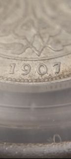 海峽 壹圓 1907年H 細坡頭 銀幣