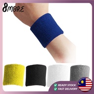 [A8more]1pc sport Wristband Cotton Sweat Band Men Women Unisex wrist support guard Handband Tennis G