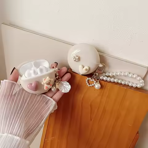 Compatible with Oppo Enco Buds 2/Oppo Enco Air 2i Cover,Cute Cartoon DIY design headset Protection C