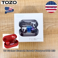 TOZO® T12 Wireless Bluetooth Earbuds Waterproof IPX8 หูฟังไร้สาย หูฟังบลูทูธ ตัดเสียงรบกวน