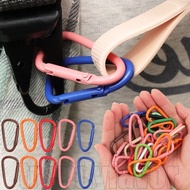 5/10/20Pcs D-shaped Carabiner Keychain - Key Ring Connector - Keyring Snap Hook - Backpack Hanging B