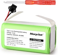 14.4v 3200mAh Li-ion Compatible with Eufy RoboVac 11 11S 30 15C 15T 12 35C for Ecovacs Deebot N79 N7