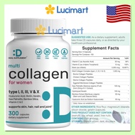 Viên uống bổ sung Multi Collagen for Women with Vitamin C E & Biotin - Deal Supplement - hũ 300 viên