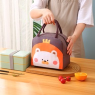 ROWORL Thickened Cartoon Animal Thermal Bag Large Capacity Portable Fridge Thermal Bag Cute with Aluminum Foil Insulated Pouch Kids