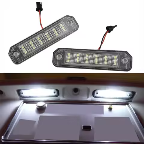 2Pcs White LED License Plate Light Waterproof For Honda CR-X For Civic Del Sol 1993-1997 For Civic C