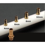 6 mm Threaded Nipple Connector Hydroponic Threaded Nipple Irrigation Pipe Hose Aerator Uniring - B11