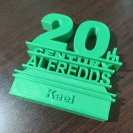 20th Century logo 3d