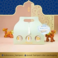 EID al-Fitr Nuance Box 3 Jars EID Box Hampers Dry Cake 3 Jars (28x9.5x11) KC