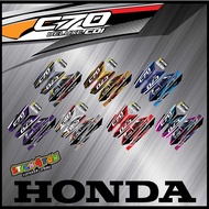 STRIPE MOTOR HONDA C70 GBO(9) CUSTOM NEW MODEL BODY STICKER