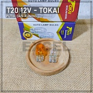 T20 12V LAMP BULB 1 & 2 LEGS – 12V 21W & 12V 21W TURN SIGNAL STOP BRAKE DUSK - TOKAI ORIGINAL