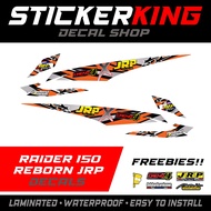 Raider 150 Reborn JRP Decals with freebies (Orange)