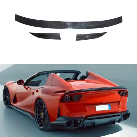 For Ferrari 812GTS Upgrades N Style Dry Carbon Fiber Rear Spoiler for Ferrari 812 Convertible Model