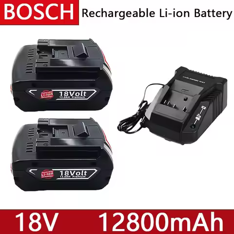 18V 12800Ah Rechargeable Battery For Bosch lpega 18V 18.0Ah Battery Portable Replacement GBA GSR GSB